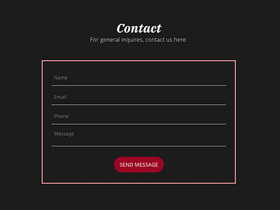 Contact Form