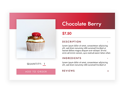 #12 E-commerce Item - Daily UI Challenge checkout cupcake daily daily ui challenge e commerce food shopping ui