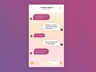 #13 Direct Messaging - Daily UI chat communication contact daily daily ui challenge direct messaging message messages talking ui
