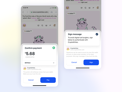 Transaction Confirmation sketches for Wallet coinbase crypto crypto currency product design ui ux