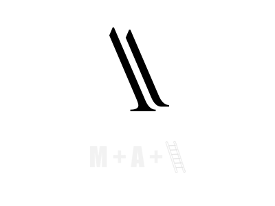 A + M + Ladder (Removals). a logo m monogram removals