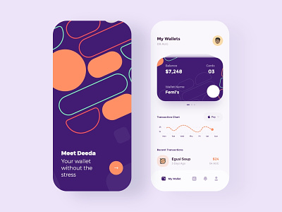 Wallet App Design app brand clean design e commerce iconography minimal mobile ui ux