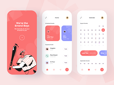 Errand Boys App Design