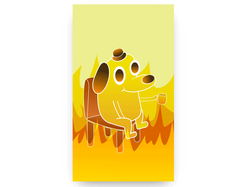 This is fine animate design digital dog draw drawing exploration illustration illustrator practice sketch this is fine vector