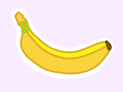 Banana (15/100 days) 100dayschallenge banana 100daysproject procreate