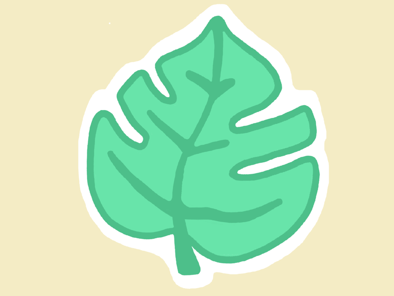 Leaf (20/100 days) illustration procreate 100dayschallenge 100daysproject
