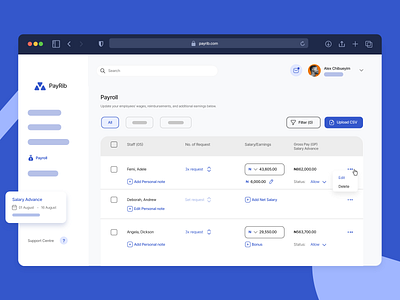 SaaS Web App Wireframe