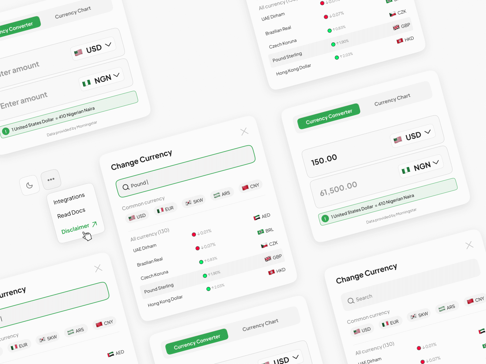 Google Currency Conversion tool UI Component