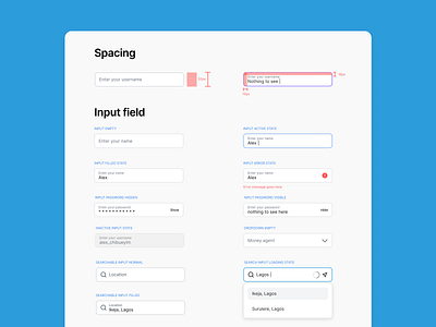 SaaS UI Design System business components design system design tools fintech form components grid input fields saas spacing startups ui ux