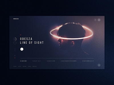 Odesza Redesign Concept color concept creative efir media minimal music odesza redesign ui web website