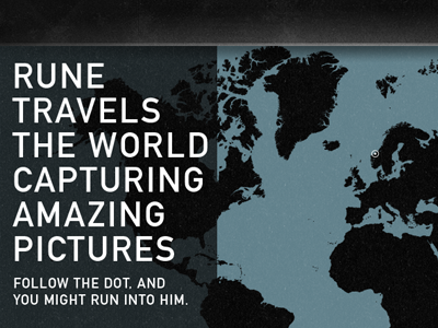 Rune travels the world map texture typography world