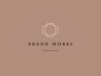 Geometric Logo branding brown design geometric logo shape studio