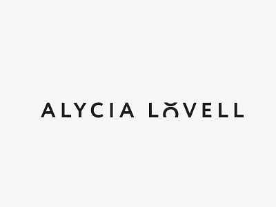 Alycia Lovell Logo Design alycia brand branding identity logo lovell photographer photography typeface
