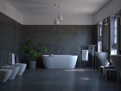 3D Interior Visualization | Bathroom Interior Render