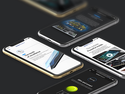 SensyTouch Site - Mobile Version 2 mobile app design ui ux ui design web design