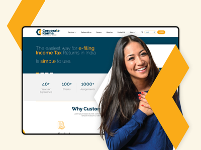 CorporateKarma Landing page auditing figma finance user inteface webdesign website