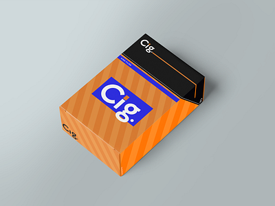 "Cig." Logo Design. colorful logo logodesign minimal mockup mockupdesign modern packagedesign packaging photoshop