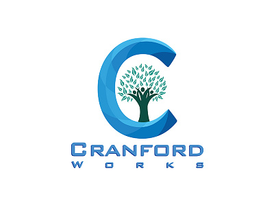 Cranford Works Logo identity illustrator