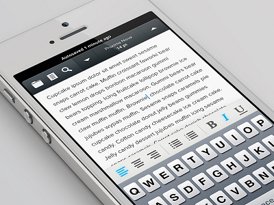 iPhone Text Editor UI app editor ios iphone layout text ui