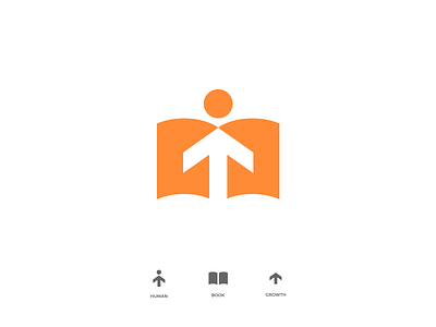 Growth Academy - Logo academy arrow book booking design graphic design growth icon illustration learning logo logodesign logotype mark minimal user