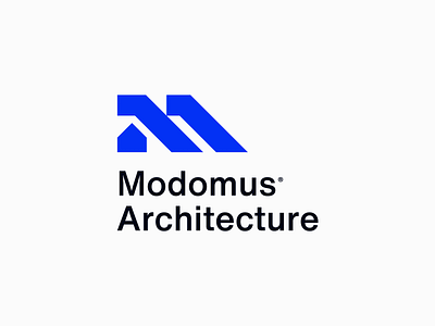 Modomus Architecture - Logo design architecture branding design geometry house icon letter m logo logo design logodesign logomaker logomark logotype mark minimal monogram vector