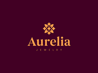 Aurelia - Logo design elegant flower icon jewelry jewelry logo logo logo design logodesign logotype luxurious luxury mark minimal shine