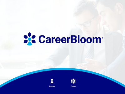 Career Bloom - Logo design bloom branding career coach corporate flower icon logo logo design logodesign logotype mark minimal user