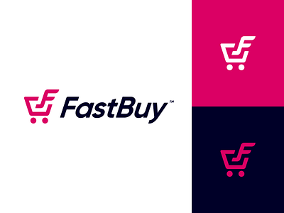 Fast Buy - Logo design branding cart design fast icon logo logo design logodesign logotype mark minimal shopping cart