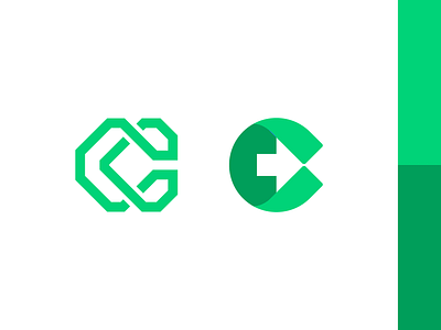 Letter C + Arrows - Logo exploration