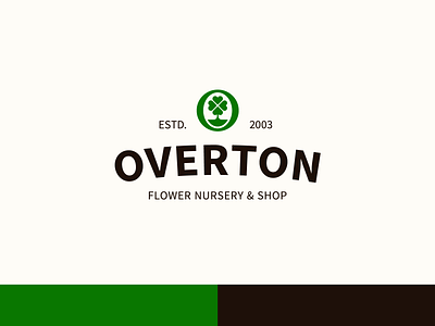 Overton - Logo design branding clover design flower flower logo gardening letter o logo logo design logodesign logotype mark nature