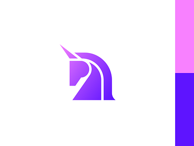 Unicorn - Logo mark design gradient icon logo logo design logodesign logotype mark minimal unicorn unicorn logo