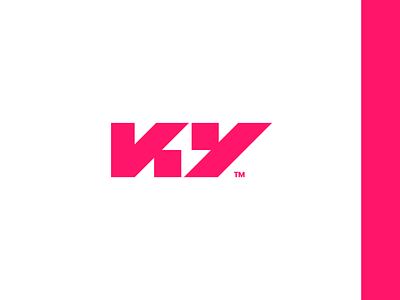 KY + Bolt - Logo mark bolt bolt logo icon ky letter logo logo design logodesign logotype mark minimal monogram negative space logo