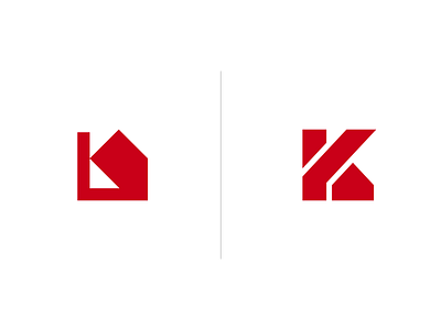 House + Letter K - logo mark exploration design graphic design house logo logodesign logotype mark minimal real estate realestate logo