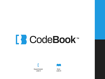 CodeBook - Logo design book bracket code coding design icon logo logodesign logotype mark minimal programming