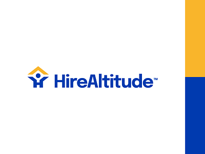 Hire Altitude - Logo Design arrow branding design hire hr icon logo logodesign logotype mark minimal recruiting