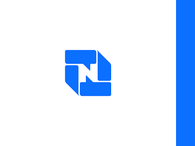 Letter N + Message bubble - Logo mark