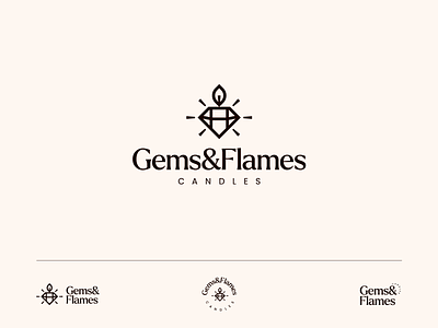 Gems&Flames - Logo design