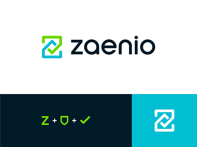 Zaenio Logo checkmark health health app healthlogo icon letterz logo logo design logotype mark zlogo