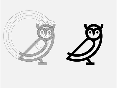 Owl logo grid icon logo logogrid logotypo mark logomark minimal owl owllogo
