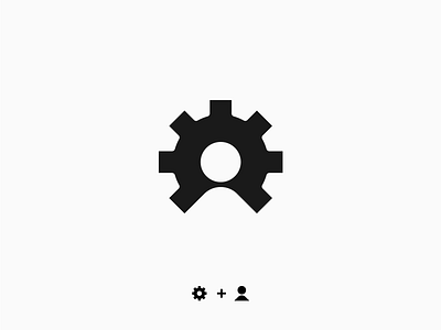 Gear + Client Logo client customer customer support design gear icon logo logodesign logotype mark minimal negative space logo tech logo vector