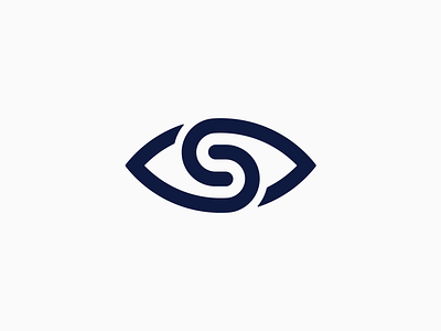 Eye S - Logo design eye eyelogo icon letter logo logo design logodesign logotype mark minimal s simple symbol