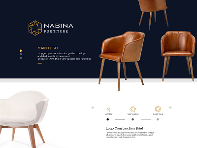 Logo Concept - NABINA Furniture brand brand identity branding design designs furniture idenity identity design illustraion logo logo concepts logodesign logotype logotype design logotypes mark minimal minimalist logo typogaphy