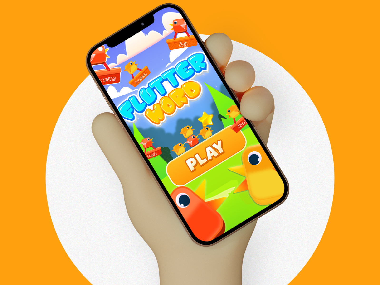Flutter word game | Title Screen by Wajahat Sheikh on Dribbble