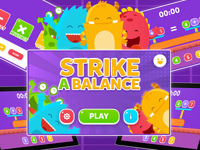 Strike A Balance Game app design artist daily challange design game gamedesign gamedev gameui illustration ui app ui designer uidesign unity userinterface