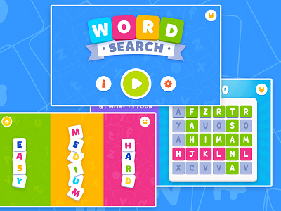 Word Search Game app design daily challange design game game design gameartist gameui ui designer uidesign unitygame userinterface