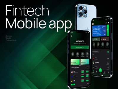 Fintech Mobile App app design bank app daily challange design fintech app ios mobile app ui designer uidesign userinterface