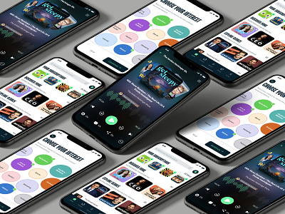 Podcast App UI Concept🎙️ app design daily challange design ios mobile app ui app ui designer uidesign uiux userinterface