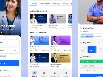 Appointment with a Doctor Online | App Concept app design daily challange ui app ui designer uidesign userinterface