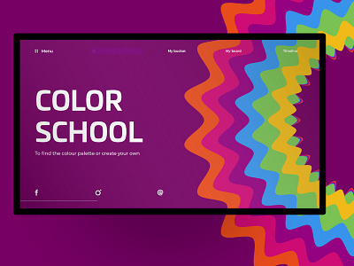 Daily design - ColorSchool webdesign UI/UX app app design attendance branding daily challange design landing page landing page concept ui ui app ui dashboard ui designer ui pack uidesign userinterface ux video app web deisgn web ui design website