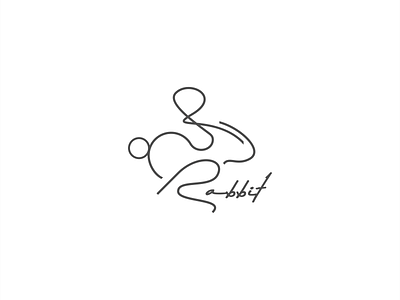 Creative Rabbit creative logo creative rabbit letter logo dribbble rabbit logo hare logo letter logo logo rabbit line draw
